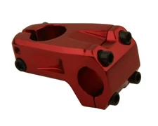 NEW! GENUINE 50MM LONG ALLOY BMX BICYCLE STEM (28.6/25.4MM) 7326 IN RED.