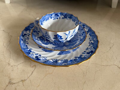 Antique Copeland Spode Mandarin Blue WIllow 2140 Cup and