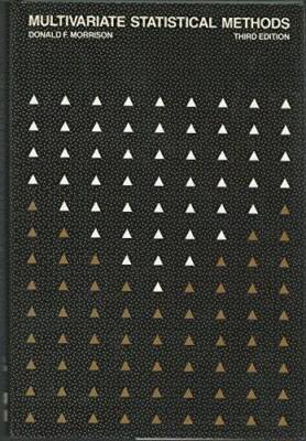Multivariate Statistical Methods (McGraw-Hill Series in Probability and S - GOOD