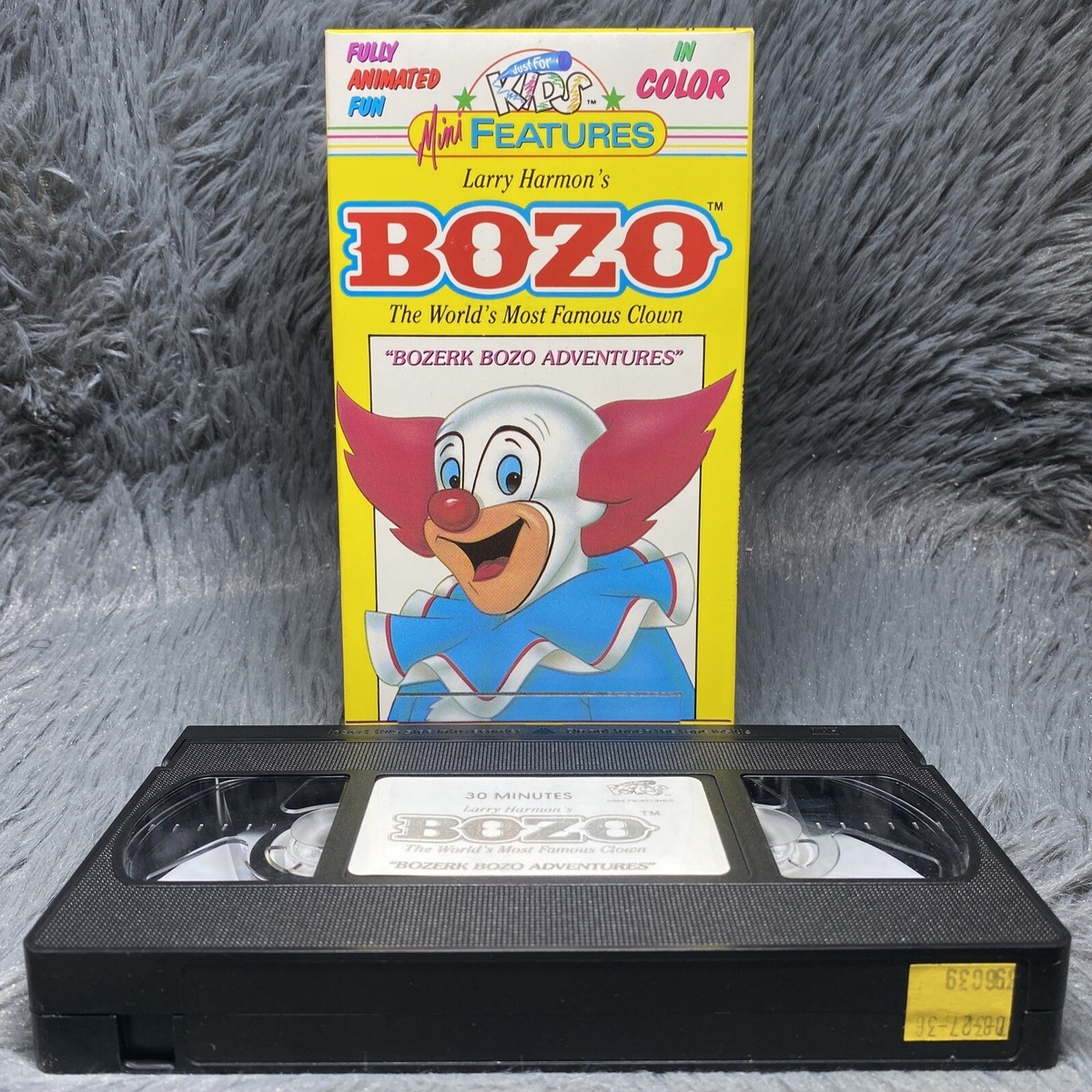 Bozo VHS 1992 Bozerk Bozo Adventures Rare Vintage 90s Animation