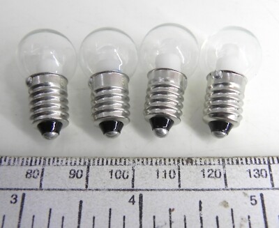 Blinkende Lampe 6 Volt - 300 mA M.E.S. (E10 Schraube) - Lot Von 4