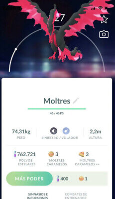 Pokémon GO Galarian Moltres – Trade 1.000.000 stardust (Read