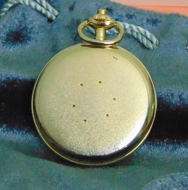 Vintage Disney Mickey Mouse Railroad Train Pocket Watch Rare