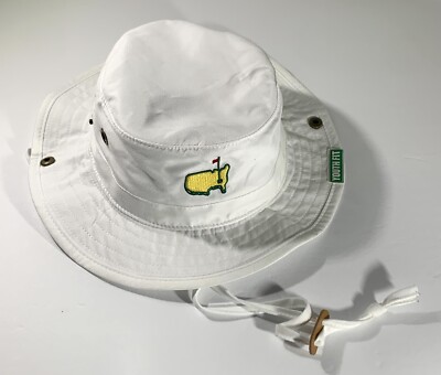 Masters White Bucket Hat with Yellow & Green Embroidered Logo The Masters Bucket Hat | eBay main image 2