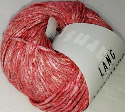 Lang Yarns Mikonos Rayon Linen Geranium Last skein DIscontinued!