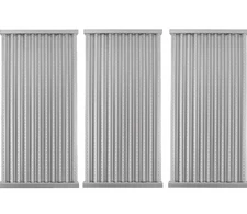 3 PACK BBQration Stamped S. Steel Emitter Heat Plate Commercial GRILL 18 7/16 