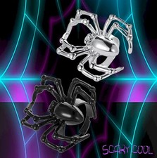 New Spider Black Widow Metal Halloween Adjustable Ring