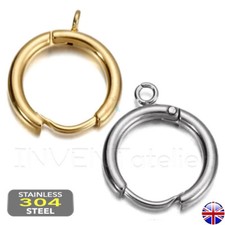 Stainless Steel Round Circle Earring Hoop 12 14mm High Quality Open Loop