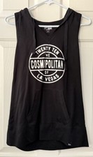 new era black women's size S/P heritage blend sleeveless hoodie tank
