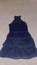 pretty little thing navy dress size 8