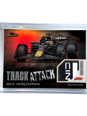 2024 Topps Finest F1 Max Verstappen Track Attack Relic Patch #TAR-VER Black /10