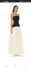REVOLVE- LOVERS and FRIENDS COLOUR BLOCK Tulle Dress/ Gown BACK&VANILLA M