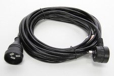 7-Metre Power Extension Lead Cord Cable Piggy Back Black 7M Piggyback 1.5mm