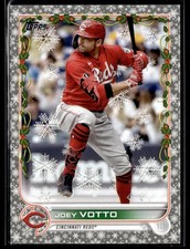 2022 Topps Holiday #HW120 Joey Votto Metallic Baseball Card 0203K