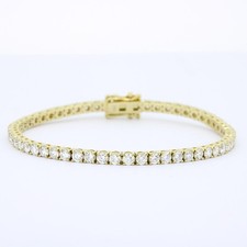 Tennisarmband 585 Gold 14 Kt Gelbgold - Brill...