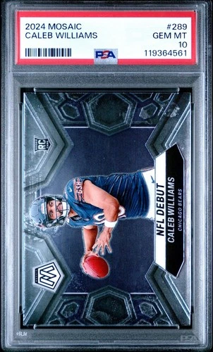 2024 Panini Mosaic Caleb Williams NFL Debut Rookie RC #289 PSA 10 Gem Mint
