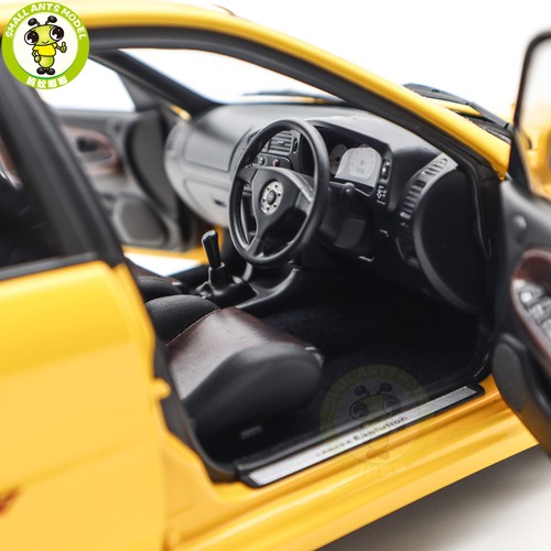 1/18 Motorhelix Mitsubishi Lancer EVO IV amarillo diecast modelo de coche - Imagen 13 de 19
