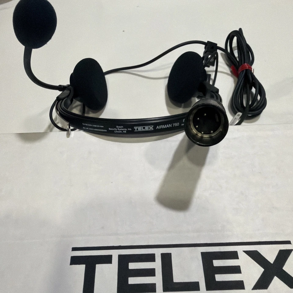 Auriculares Telex Airman 750 64300-210 Airbus XLR Piloto Aviación ¡NUEVOS EN CAJA!! Foto 2 de 4
