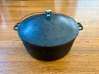 WAGNER WARE Dutch Oven “WHISTLE TOP” Lid Cast Iron Round Roaster Pot No. #10 Vtg