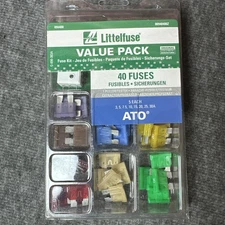Littelfuse 00940400Z ATO Blade Fuse Super Value Pack - 40 Piece