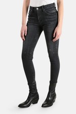 MOUSSY VINTAGE MV VELMA DISTRESSED SKINNY JEANS - BLACK / Size 30