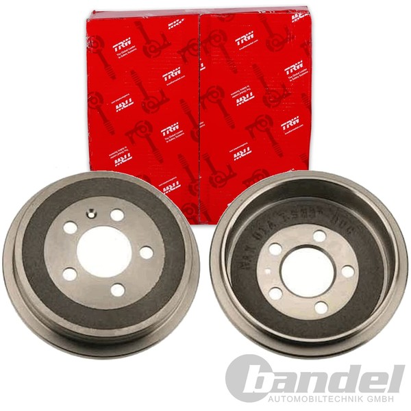 2X TRW 200Mm Bremstrommeln Hinten Passend FÜR Audi A2 Seat Cordoba Ibiza Skoda-image