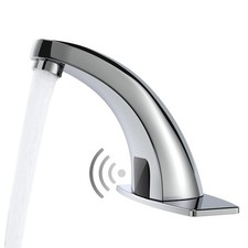 Touchless Bathroom Sink Faucet, Automatic Faucets Bathroom Commercial Hands F...