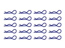 Karosserieklammern 23,7mm - 1,2mm blau für RC Modellbau 1:12 1:10 Federstecker