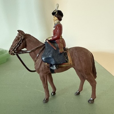 1950s Queen Elizabeth II On Horseback Model  Timpo Lead Model Side Saddle