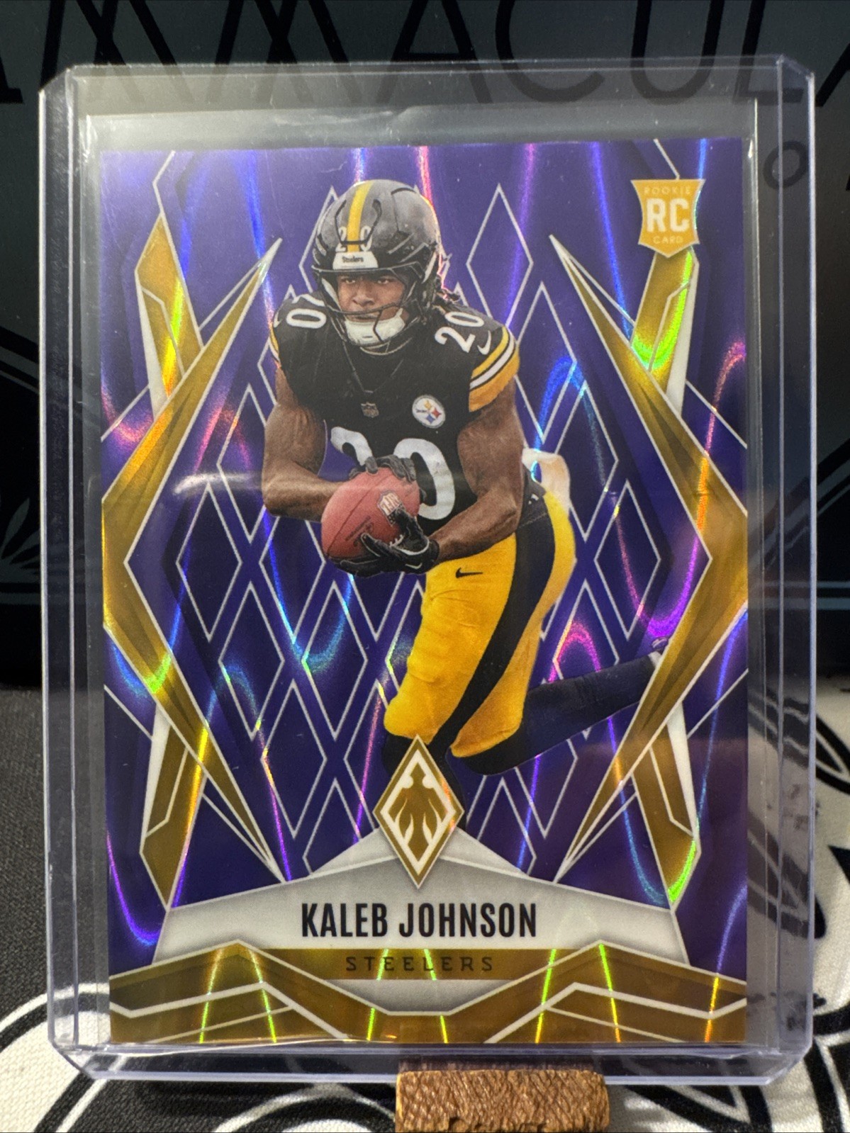 2025 Phoenix- Purple Seismic Prizm Kaleb Johnson 20/49 (RC) #182 NUMBER MATCH