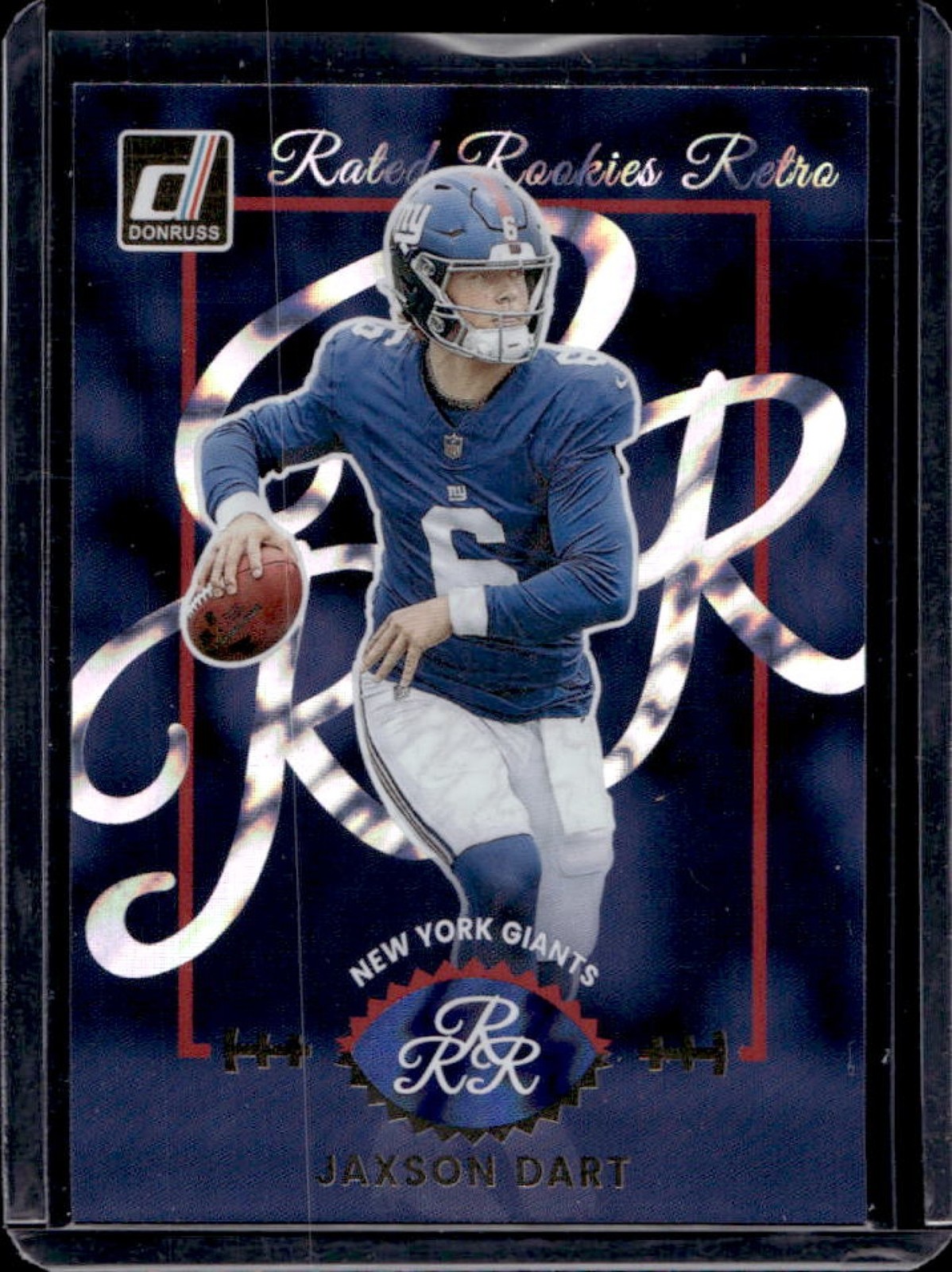 2025 Donruss Jaxson Dart Rated Rookie Retro RC #1 Giants