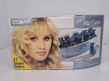 Vtg Conair More Big Curls Volume Hairsetter 1996 12 Jumbo Rollers 1 CHV12R