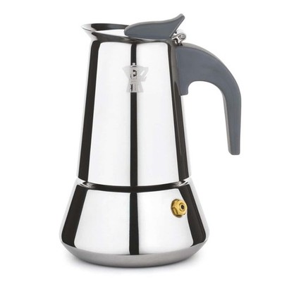 Moka Kaffeekanne Steelexpress Für Induktion Aus Edelstahl 2 Bis 10 TASSEN Abert