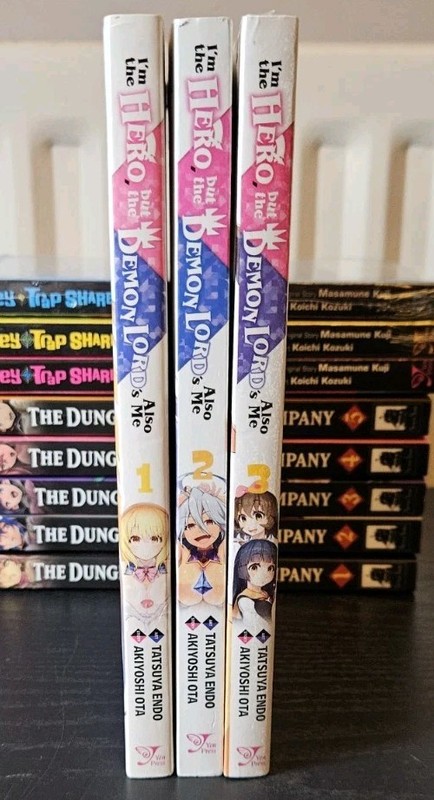 Manga I'm The Hero, But The Demon Lord's Also Me Bundle Vol 1-3 English Volumes