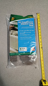 Duck Foam Air Conditioner Window Seal Brown 2.25x2.25x42 in Insulating 1Pk
