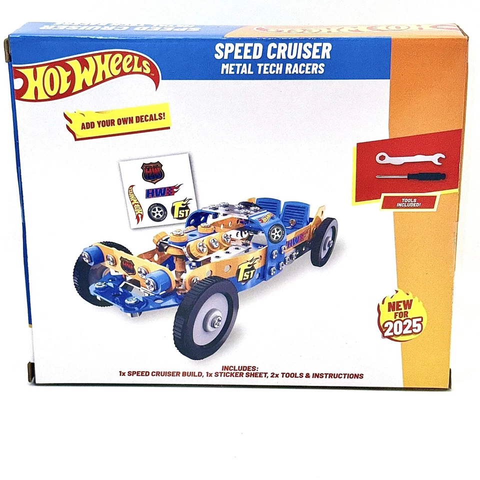 Hot Wheels Lego 201pc SPEED CRUISER (2025) Metal Tech Racers w/Decals #9201968 - Image 2 of 4