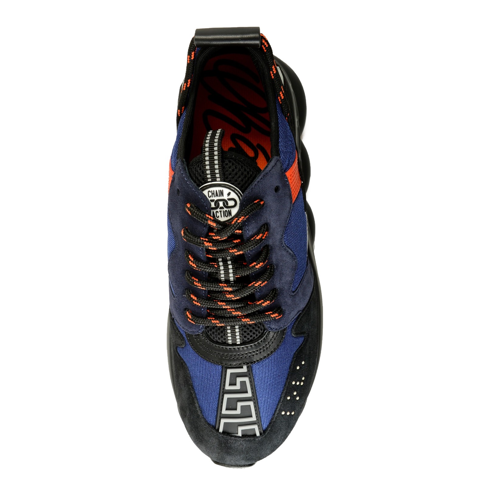 Versace Men's Suede & Leather "Chain Reaction" Sneakers Shoes US 11 IT 44 image 7