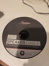 RocketFish Speaker Cable Copper *Used* 16 Gauge Receiver / Amps RF-G1148 Audio z
