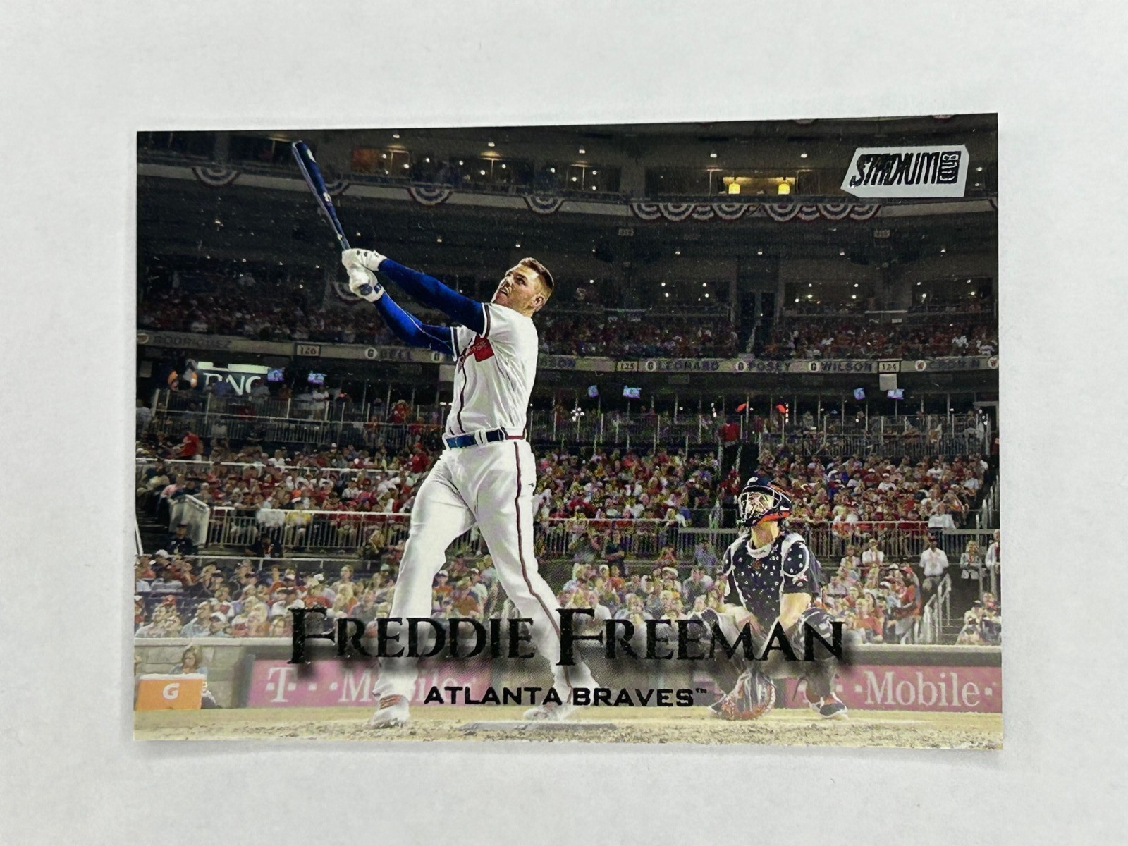2019 Topps Stadium Club Freddie Freeman #27 Photo Variation ssp HR Derby