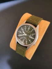 SEIKO Automatic Watch Green Nylon Strap Excellent Condition