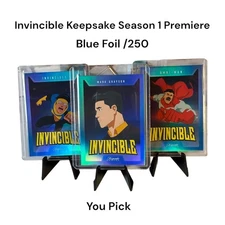 2025 Keepsake Invincible Season 1 Premiere Blue Foil Trading card /250 You Pick
