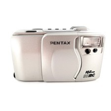 Pentax IQZoom 90MC 35mm Point Shoot Film Camera Silver Tested Works
