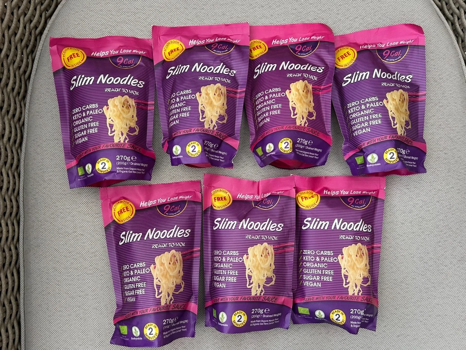 Eat Water Lot 7 x Slim Noodles Organic 270g Zero Carbs Keto Vegan  FREEPOST - Image 3 of 4