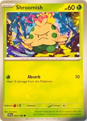 Shroomish 003/198 SV01: Scarlet & Violet Base Set Regular