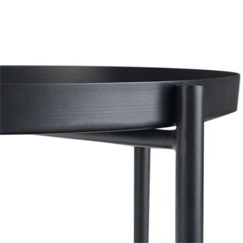 Trent Home Industrial 17" Metall Metall Beistelltisch in Schwarz - Bild 5 von 9
