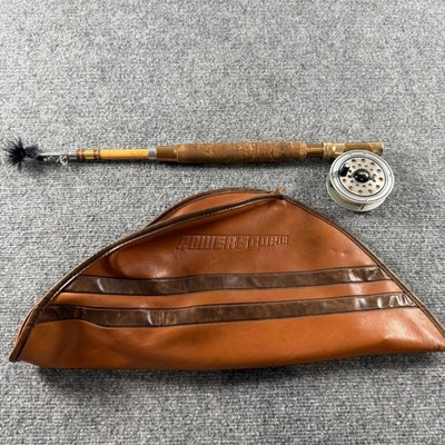 VTG Powerscope Fly Rod 8ft Brown G506 Telescopic Shakespeare Alpha 7914 Reel