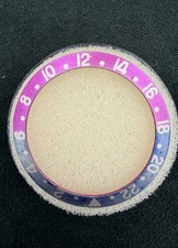 Rolex Genuine Vintage GMT 1675 Bezel Insert Red Back Fuchsia Pink Panther Rare