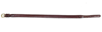 VTG Coach Burgundy Belt - Glove Tanned Cowhide & Solid Brass  display picture 3