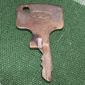 Honda Brand T6644 Motorcycle Key Used Worn Very Slight Bend