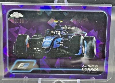 2024 Topps Chrome Sapphire Formula 1 F1 F2 Juan Manuel Correa Purple 06/10 #106